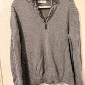 Calvin Klein Charcoal Quarter-Zip Pullover